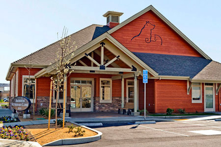 Veterinary hospital exterior