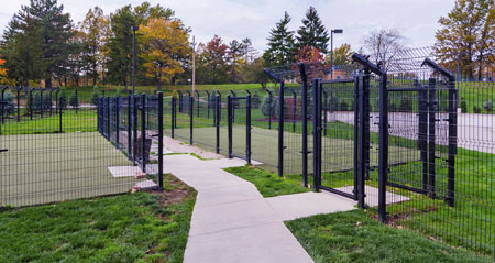 Veterinary hospital exercise yard