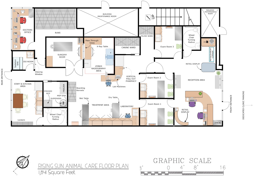 Large Animal Veterinary Clinic Floor Plans Home Alqu
