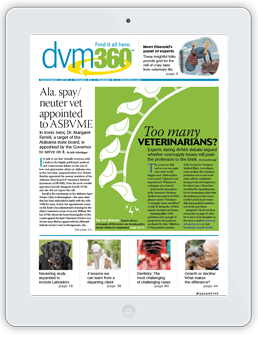Veterinary Economics magazine on the iPad
